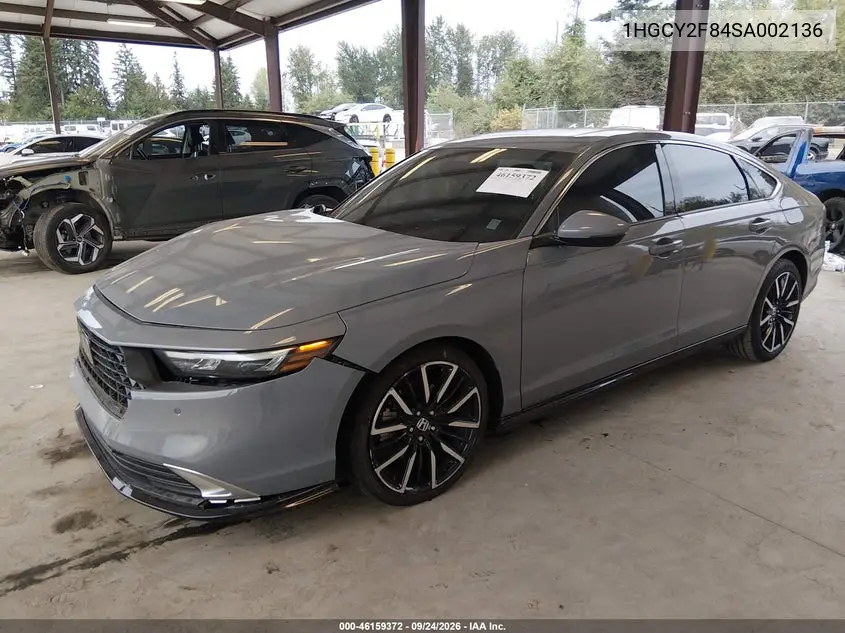 2025 HONDA ACCORD VIN 1HGCY2F84SA002136 — фото 2