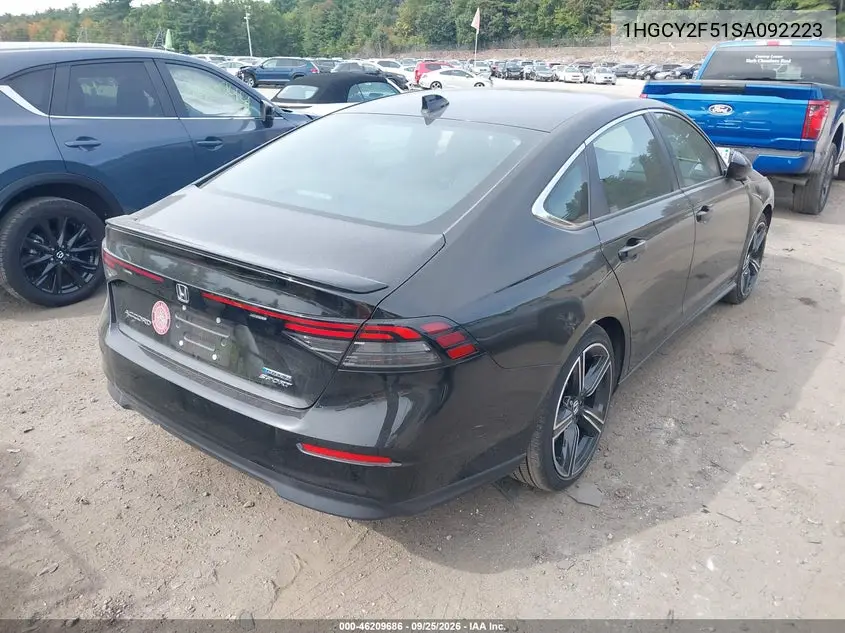 2025 HONDA ACCORD VIN 1HGCY2F51SA092223 — фото 4