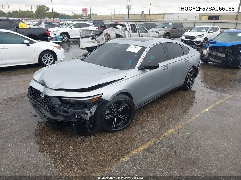 2025 HONDA ACCORD VIN 1HGCY2F57SA065088 — фото 2