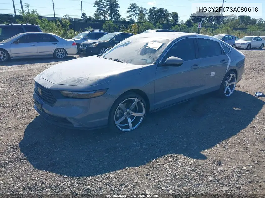 2025 HONDA ACCORD VIN 1HGCY2F67SA080618 — фото 3