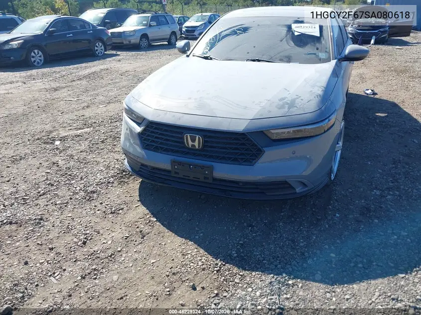 HONDA ACCORD 2025, VIN 1HGCY2F67SA080618