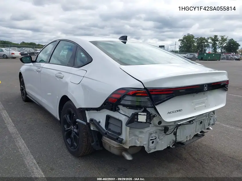 2025 HONDA ACCORD VIN 1HGCY1F42SA055814 — фото 3