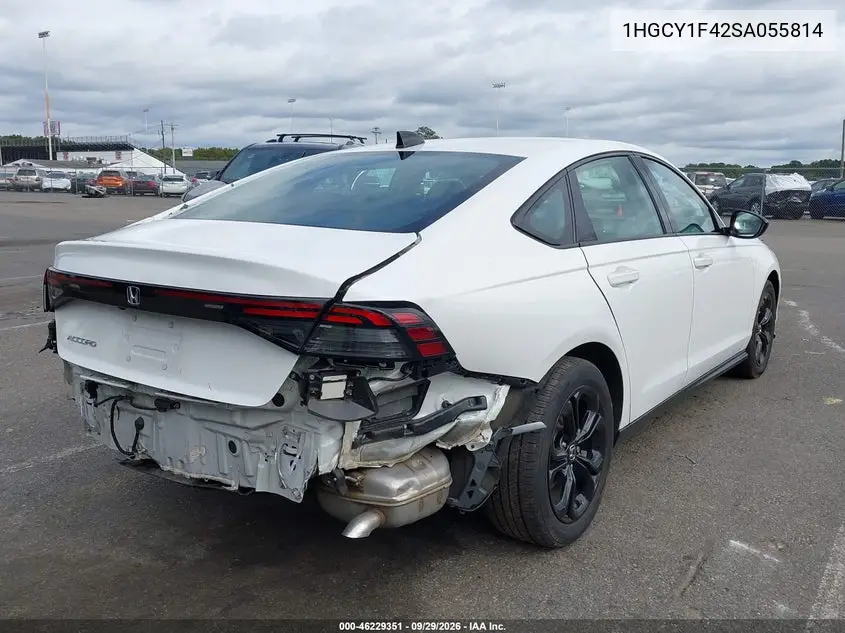 2025 HONDA ACCORD VIN 1HGCY1F42SA055814 — фото 4