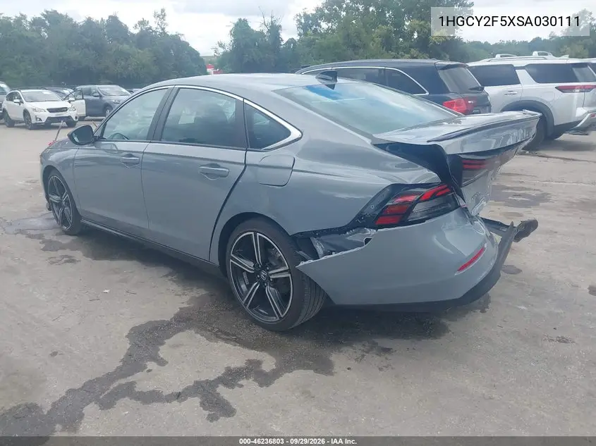2025 HONDA ACCORD VIN 1HGCY2F5XSA030111 — фото 3