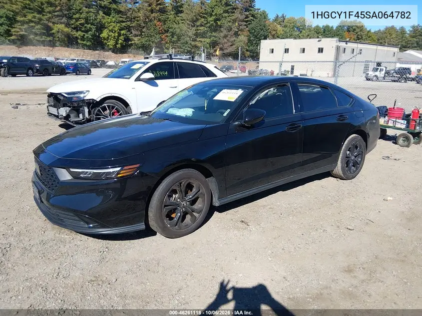 2025 HONDA ACCORD VIN 1HGCY1F45SA064782 — фото 2