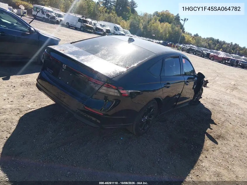 2025 HONDA ACCORD VIN 1HGCY1F45SA064782 — фото 4