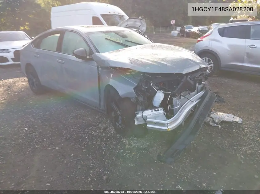 HONDA ACCORD 2025, VIN 1HGCY1F48SA028200