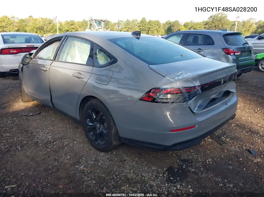 2025 HONDA ACCORD VIN 1HGCY1F48SA028200 — фото 3
