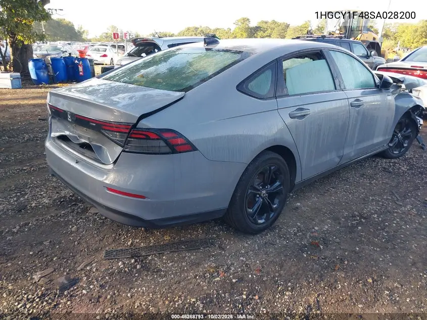 2025 HONDA ACCORD VIN 1HGCY1F48SA028200 — фото 4