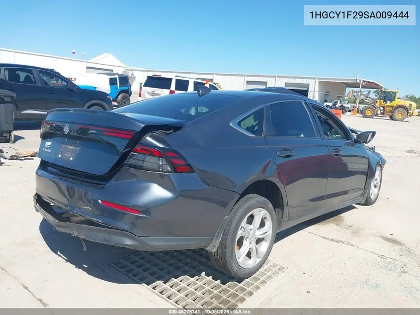 2025 HONDA ACCORD VIN 1HGCY1F29SA009444 — фото 4