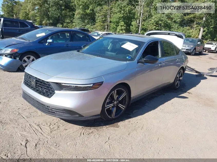 2025 HONDA ACCORD VIN 1HGCY2F57SA038490 — фото 2