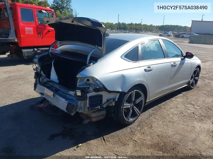 2025 HONDA ACCORD VIN 1HGCY2F57SA038490 — фото 4
