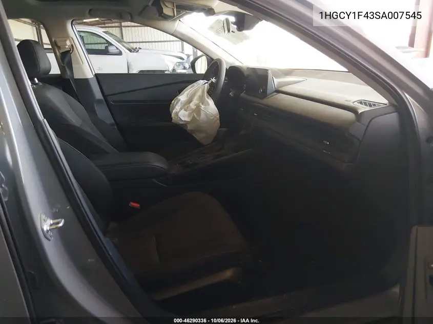 2025 HONDA ACCORD VIN 1HGCY1F43SA007545 — фото 5