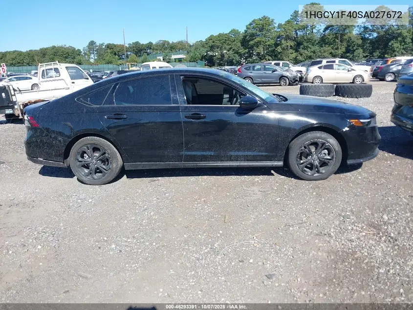 2025 HONDA ACCORD VIN 1HGCY1F40SA027672 — фото 13