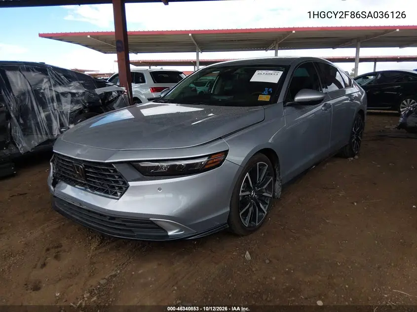 2025 HONDA ACCORD VIN 1HGCY2F86SA036126 — фото 2
