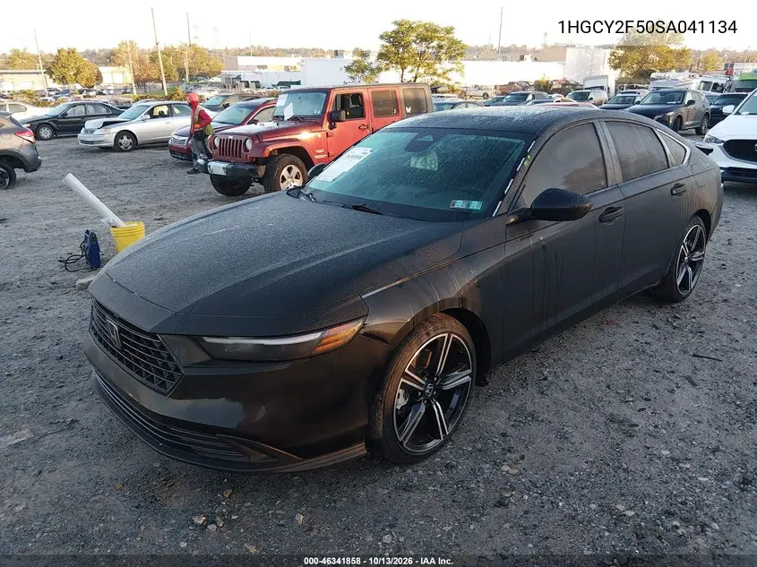 2025 HONDA ACCORD VIN 1HGCY2F50SA041134 — фото 2