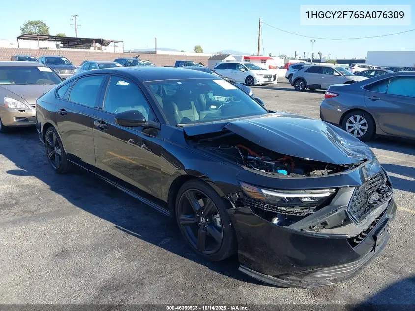 HONDA ACCORD 2025, VIN 1HGCY2F76SA076309
