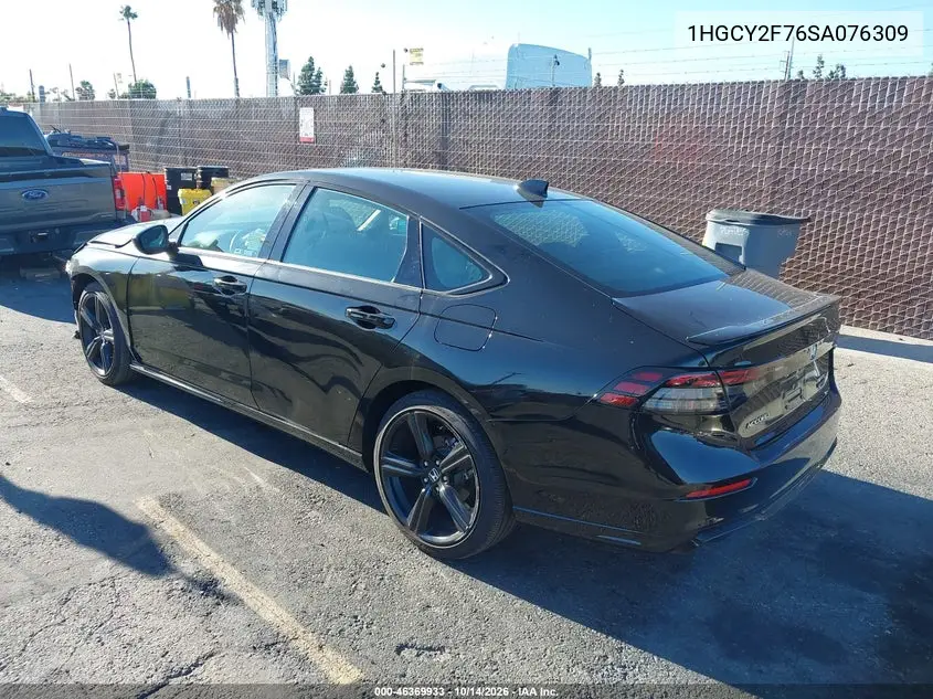 2025 HONDA ACCORD VIN 1HGCY2F76SA076309 — фото 3