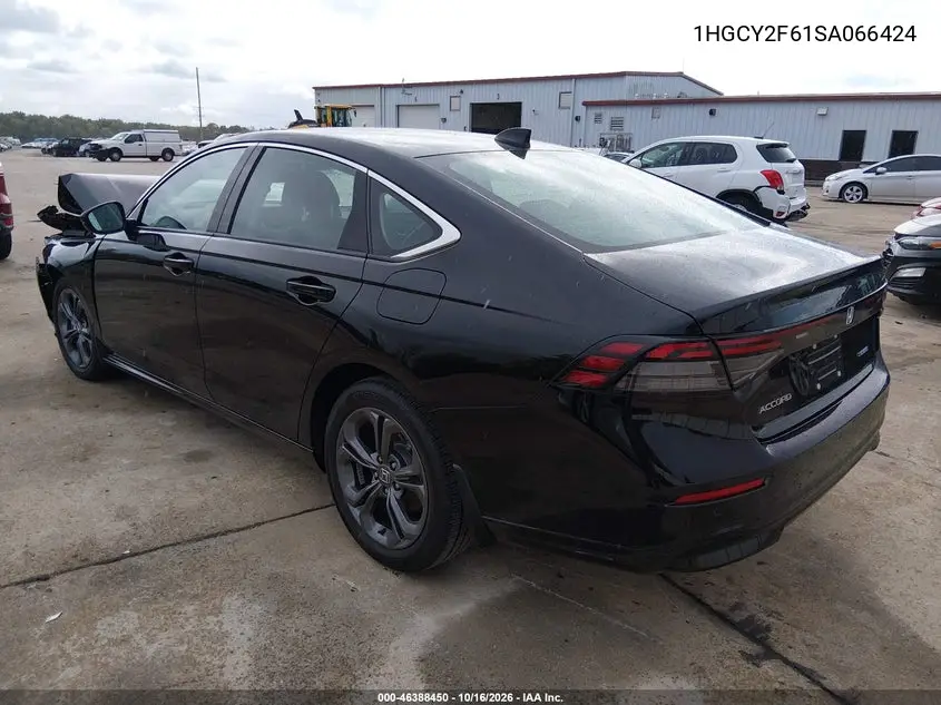 2025 HONDA ACCORD VIN 1HGCY2F61SA066424 — фото 3
