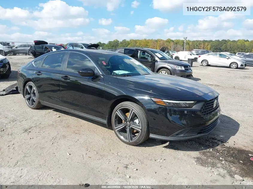 HONDA ACCORD 2025, VIN 1HGCY2F57SA092579