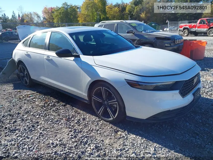 HONDA ACCORD 2025, VIN 1HGCY2F54SA092801
