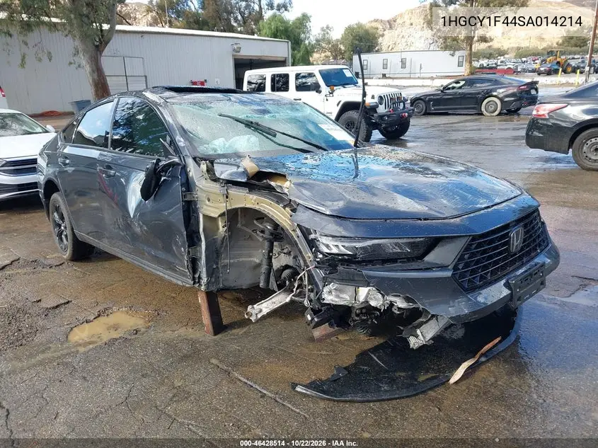 HONDA ACCORD 2025, VIN 1HGCY1F44SA014214