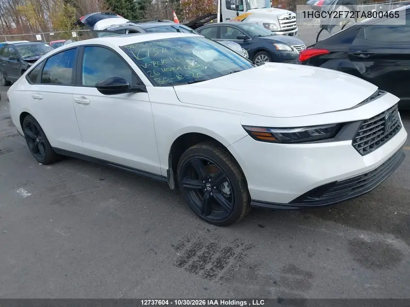 HONDA ACCORD 2026, VIN 1HGCY2F72TA800465