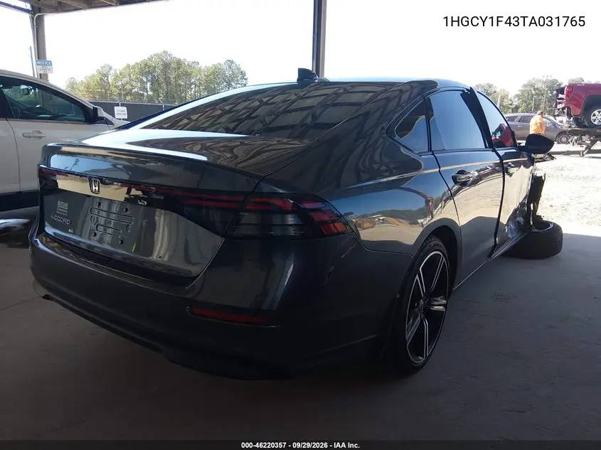 HONDA ACCORD 2026, VIN 1HGCY1F43TA031765