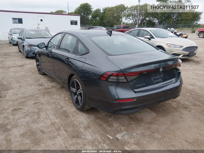 2026 HONDA ACCORD VIN 1HGCY1F42TA011507 — фото 3