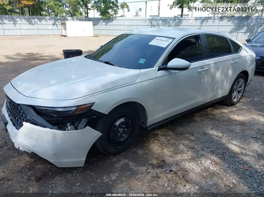 2026 HONDA ACCORD VIN 1HGCY1F2XTA043166 — фото 2