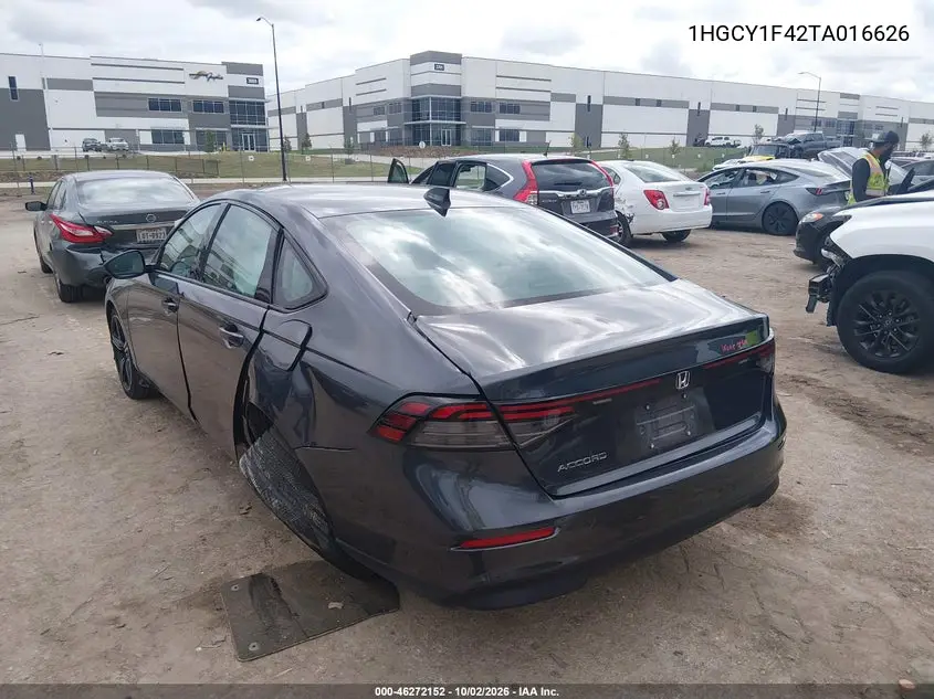 2026 HONDA ACCORD VIN 1HGCY1F42TA016626 — фото 3