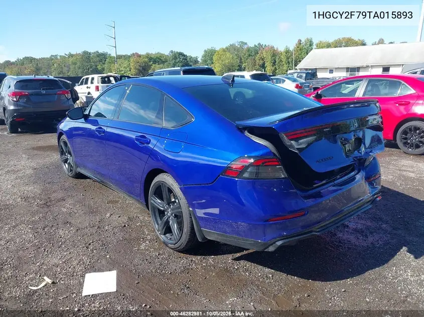 2026 HONDA ACCORD VIN 1HGCY2F79TA015893 — фото 3