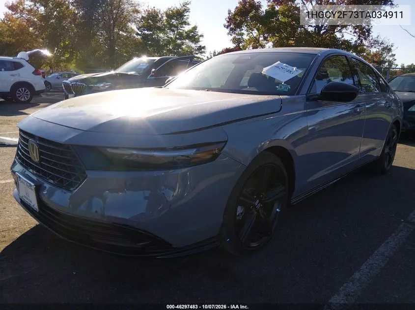 2026 HONDA ACCORD VIN 1HGCY2F73TA034911 — фото 2