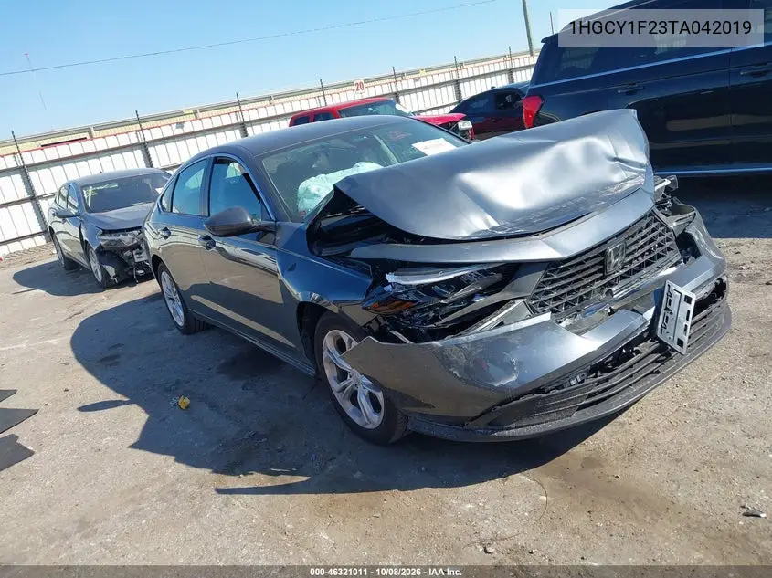 HONDA ACCORD 2026, VIN 1HGCY1F23TA042019