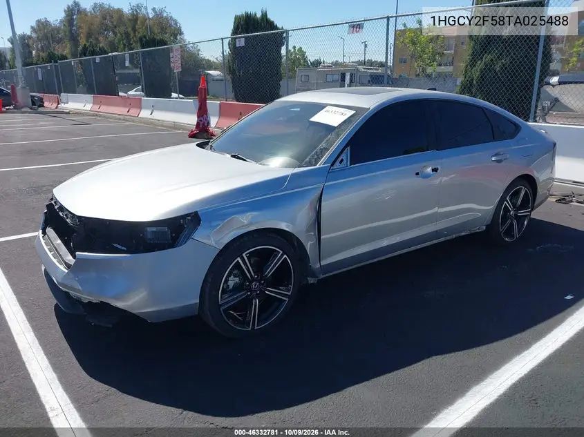 2026 HONDA ACCORD VIN 1HGCY2F58TA025488 — фото 2