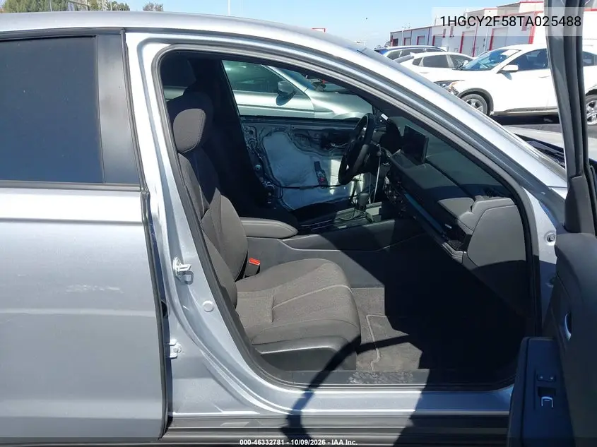 2026 HONDA ACCORD VIN 1HGCY2F58TA025488 — фото 5