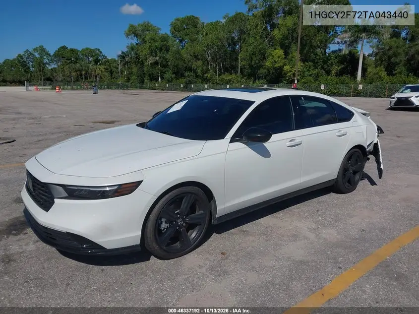 2026 HONDA ACCORD VIN 1HGCY2F72TA043440 — фото 2