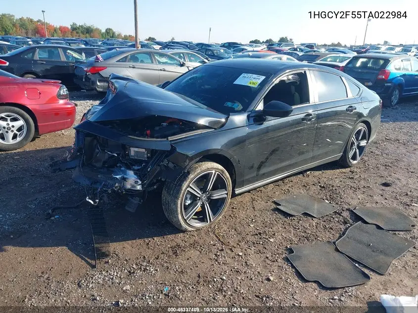 2026 HONDA ACCORD VIN 1HGCY2F55TA022984 — фото 2