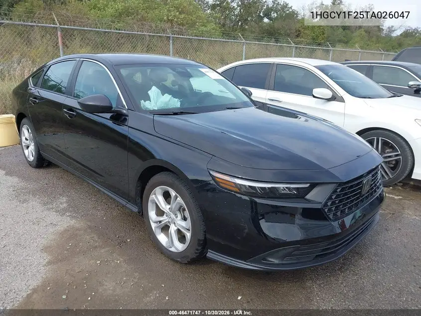 HONDA ACCORD 2026, VIN 1HGCY1F25TA026047