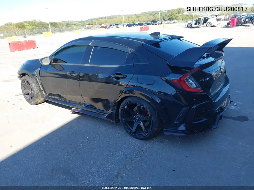 2020 HONDA CIVIC TYPE R VIN SHHFK8G73LU200817 — фото 3