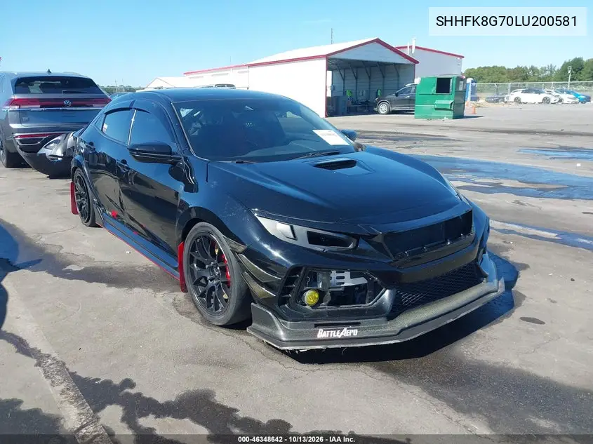HONDA CIVIC TYPE R 2020, VIN SHHFK8G70LU200581