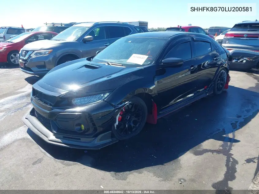 2020 HONDA CIVIC TYPE R VIN SHHFK8G70LU200581 — фото 2
