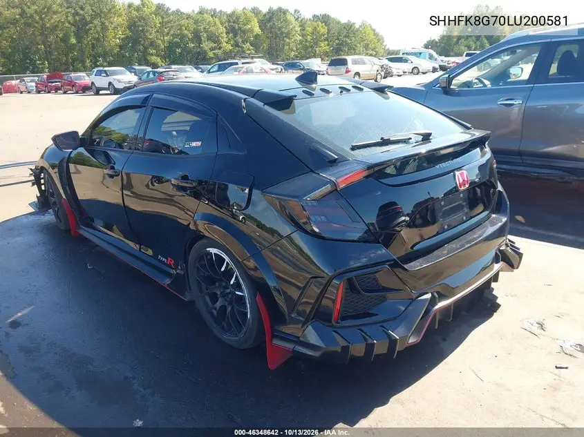 2020 HONDA CIVIC TYPE R VIN SHHFK8G70LU200581 — фото 3