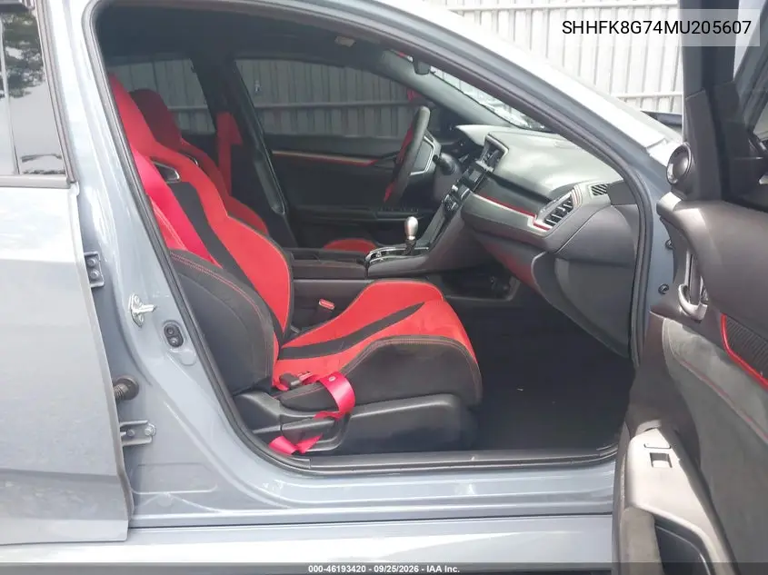 2021 HONDA CIVIC TYPE R VIN SHHFK8G74MU205607 — фото 5