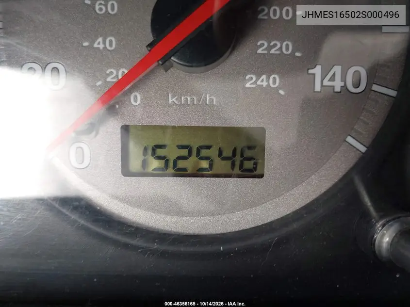 2002 HONDA CIVIC VIN JHMES16502S000496 — фото 15