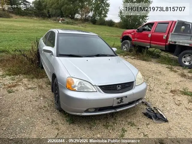 HONDA CIVIC 2003, VIN 1HGEM21973L815707
