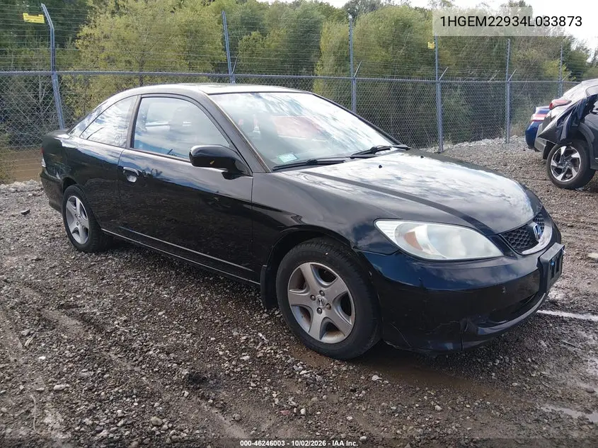 HONDA CIVIC 2004, VIN 1HGEM22934L033873