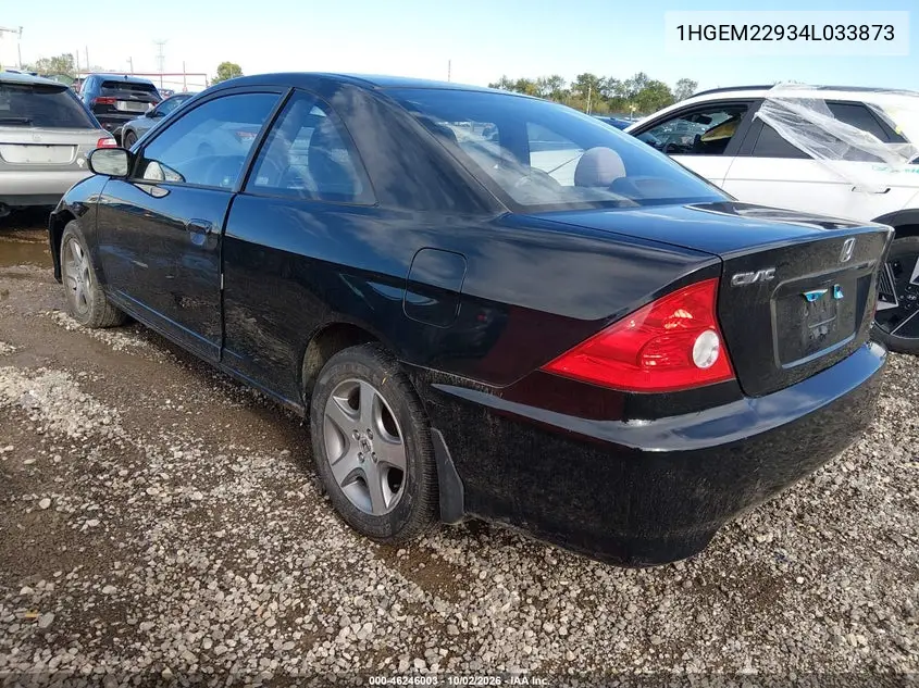 2004 HONDA CIVIC VIN 1HGEM22934L033873 — фото 3