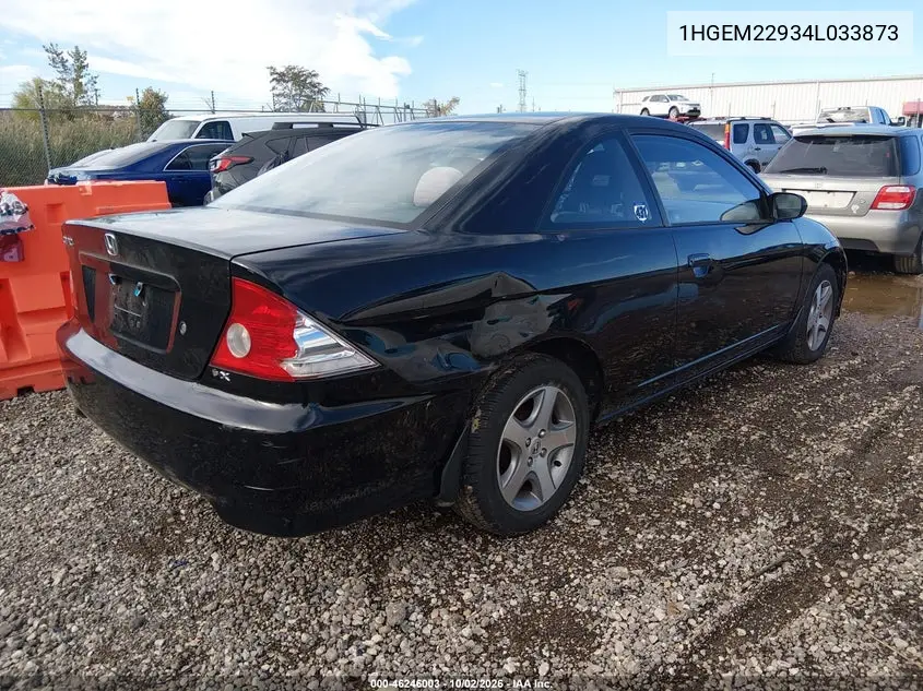 2004 HONDA CIVIC VIN 1HGEM22934L033873 — фото 4