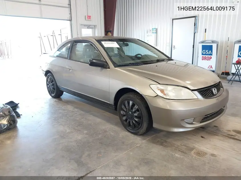 HONDA CIVIC 2004, VIN 1HGEM22564L009175